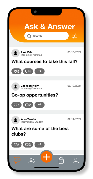 screenshot of a part of the app representative of solution 2