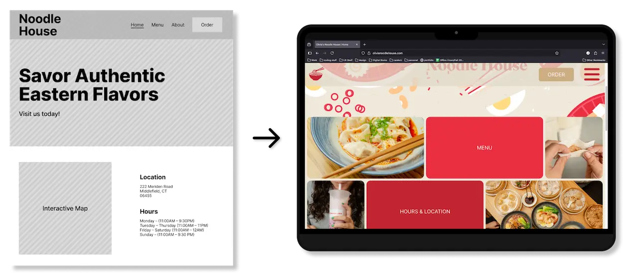 screenshot of a part of the app showing the 1st change