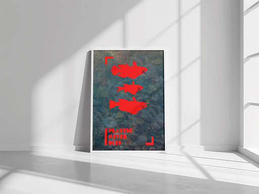 poster based on the great pacific garbage patch