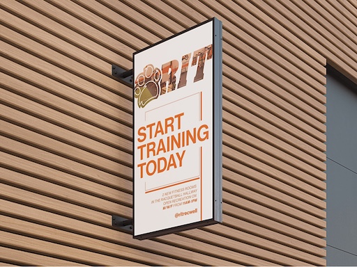 instagram ad for a fitness event