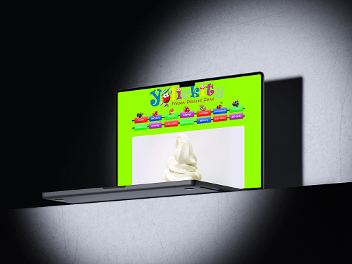 icecream place webpage mockup